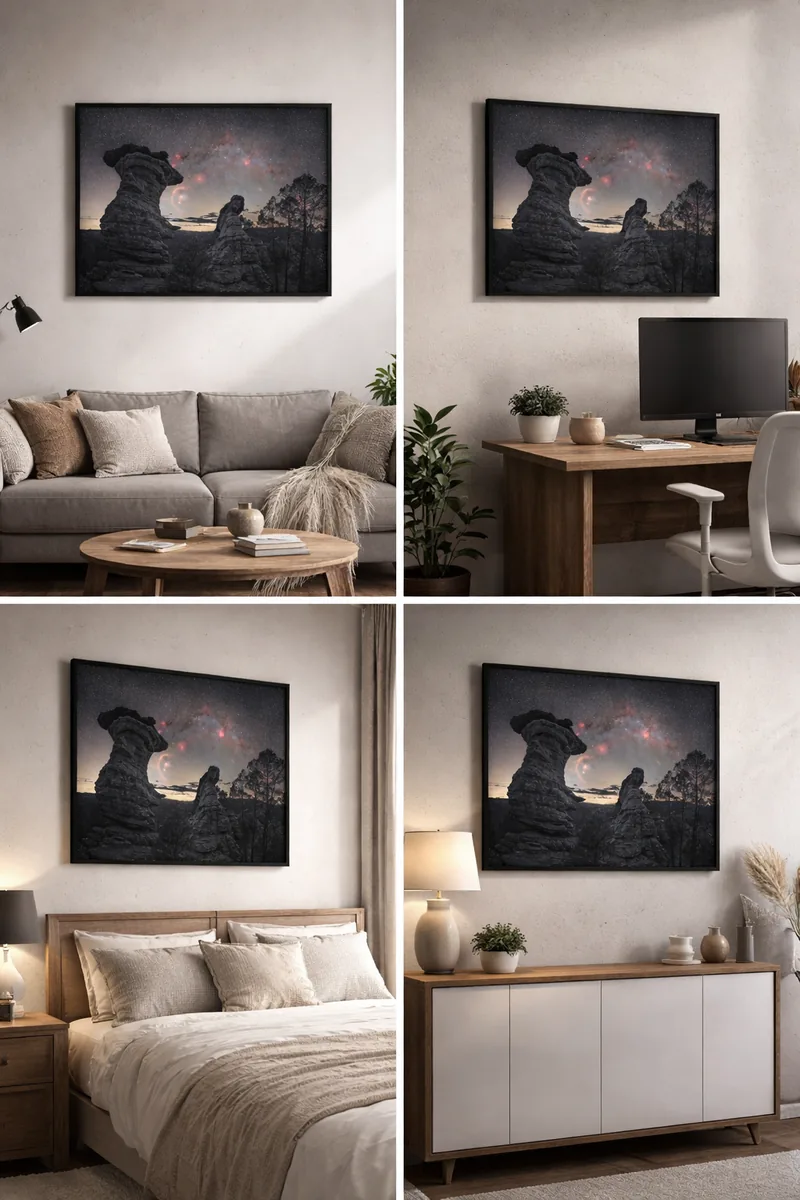 Orion Nebula Landscape Print